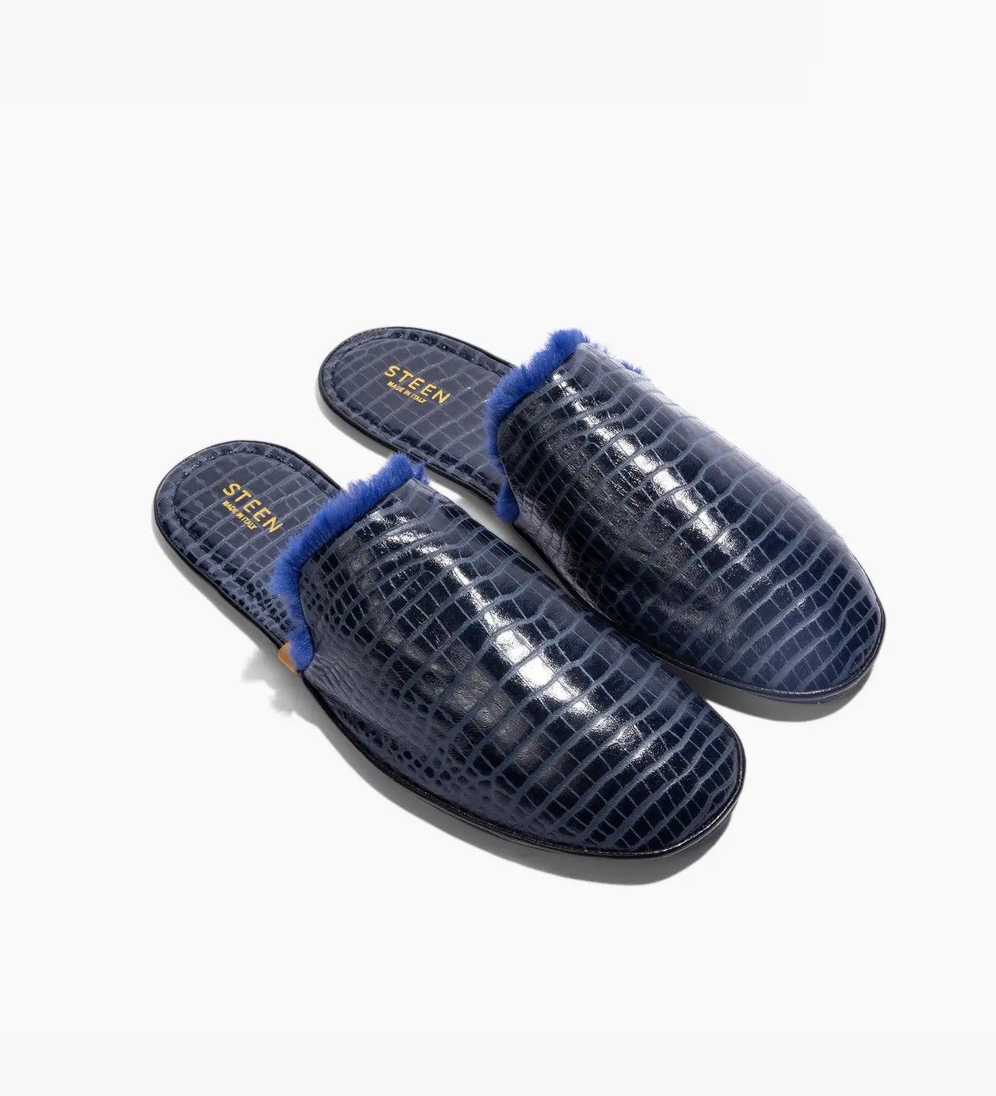 Foldbare Travel Slippers i lammeskind med øko-pels til mænd 