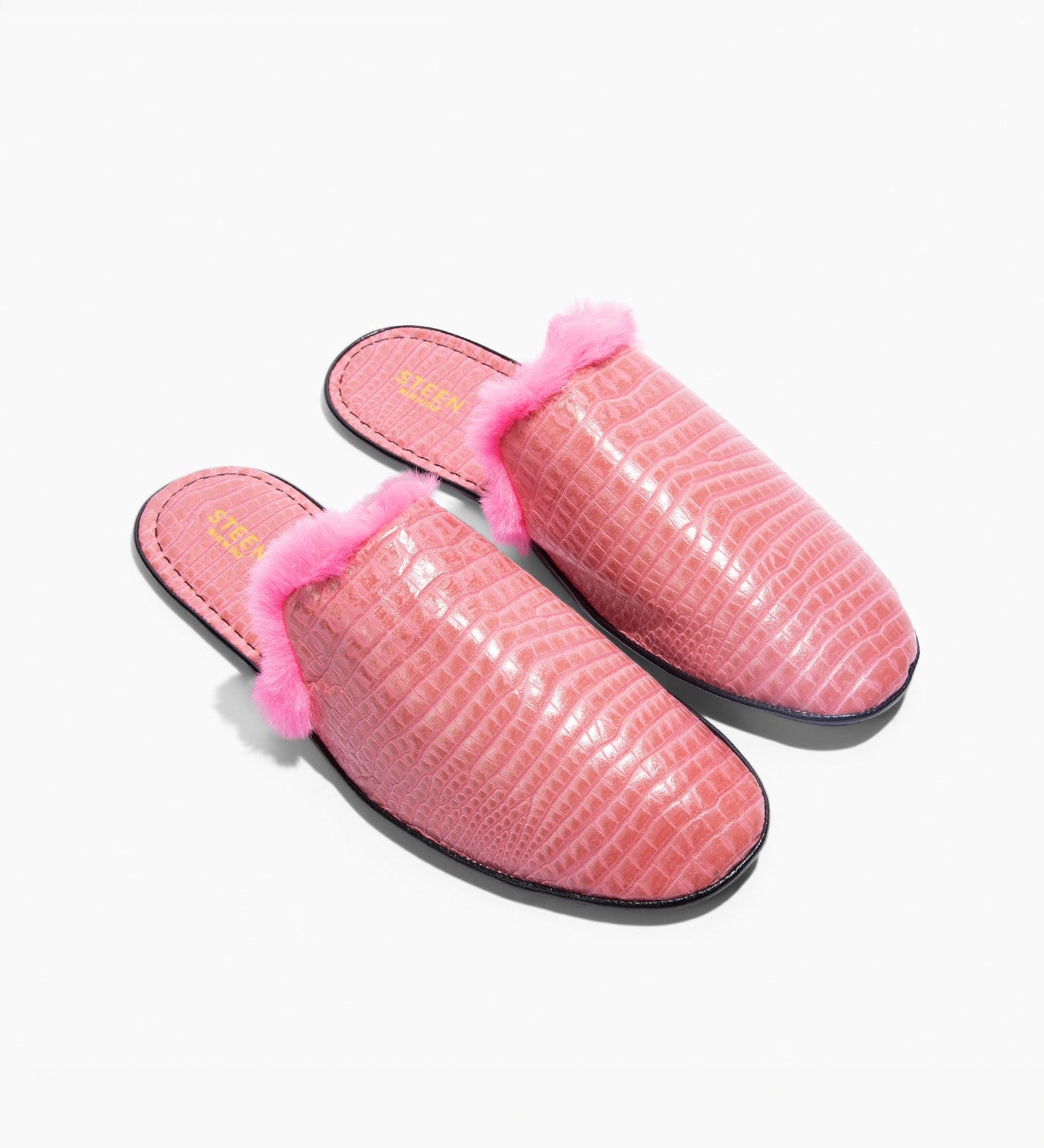 Foldbare Travel Slippers i Lammeskind med øko-pels til kvinder