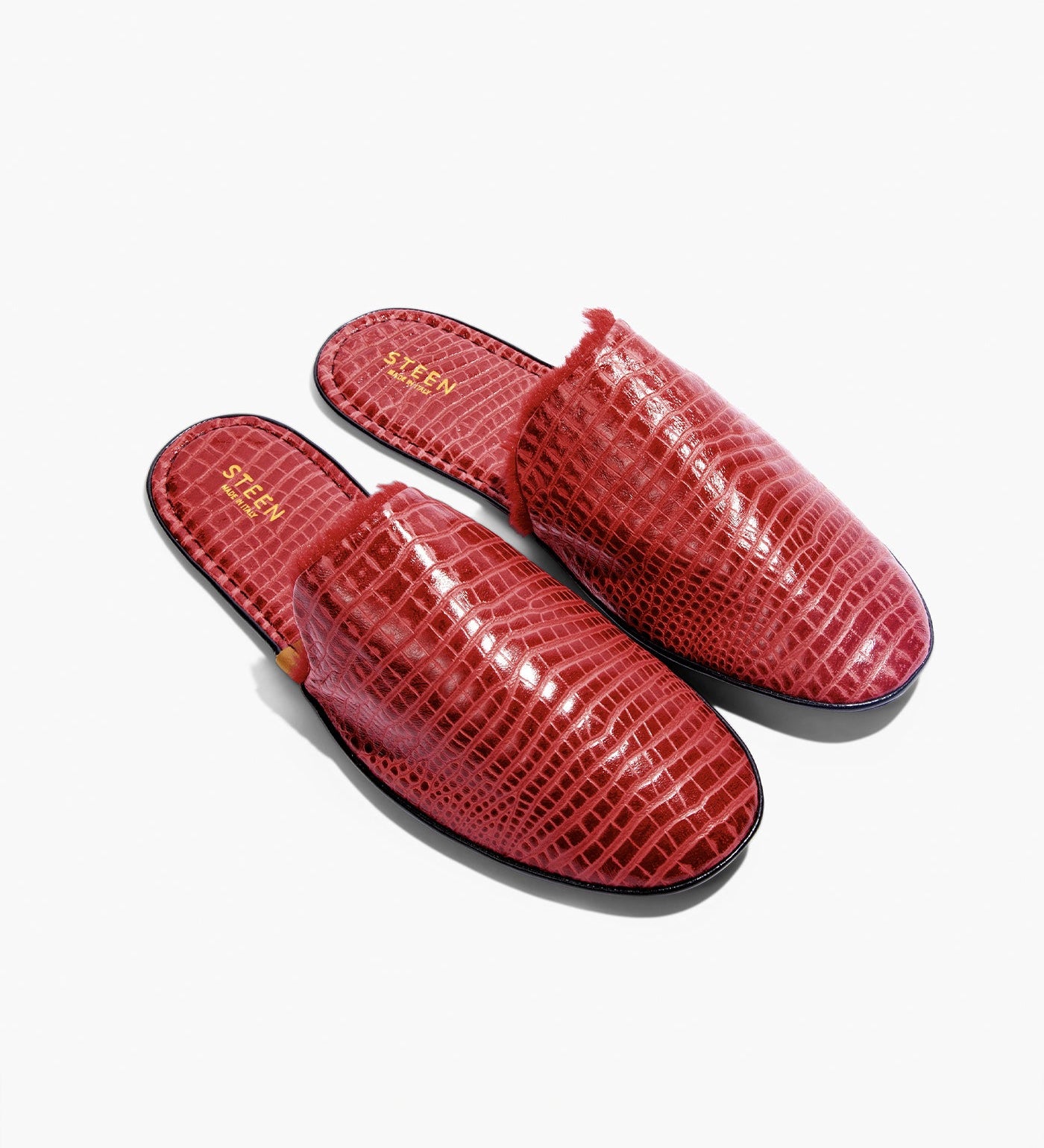 Foldbare Travel Slippers i Lammeskind med øko-pels til kvinder